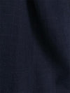 Olympia Collection - Glen Plaid Regular Fit Suit 3 Piece Navy Blue