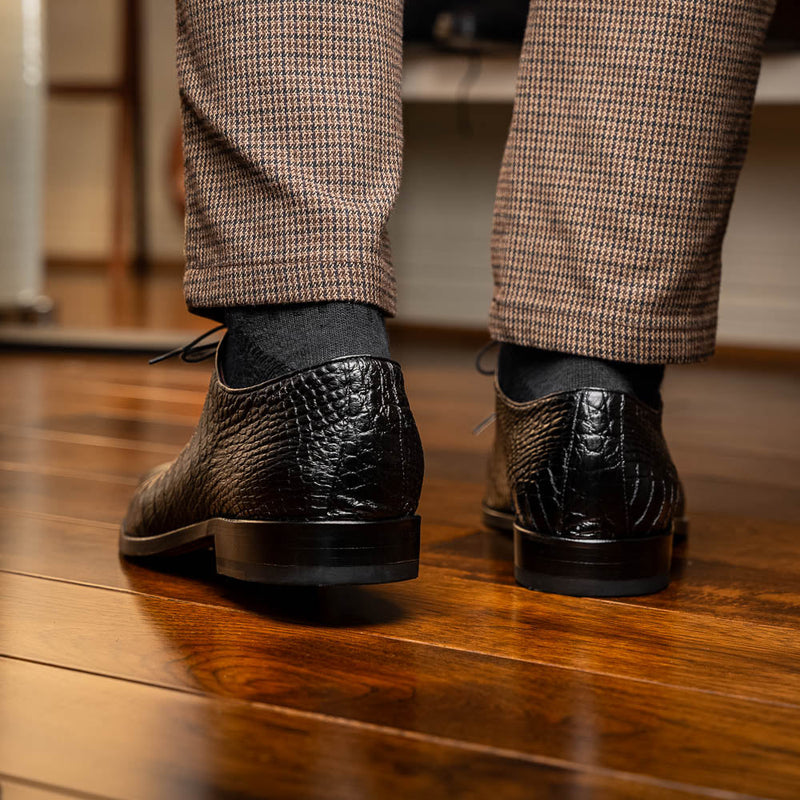 Marco_Di_Milano Bono Black Leather Luxury Shoe