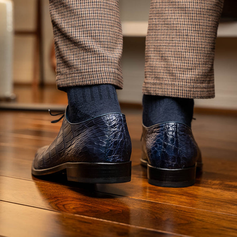 Marco Di Milano Bono Navy Leather Oxford