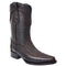Mens White Diamond Boot Men's Brown Shark Skin Cowboy Boots Narrow Square Toe