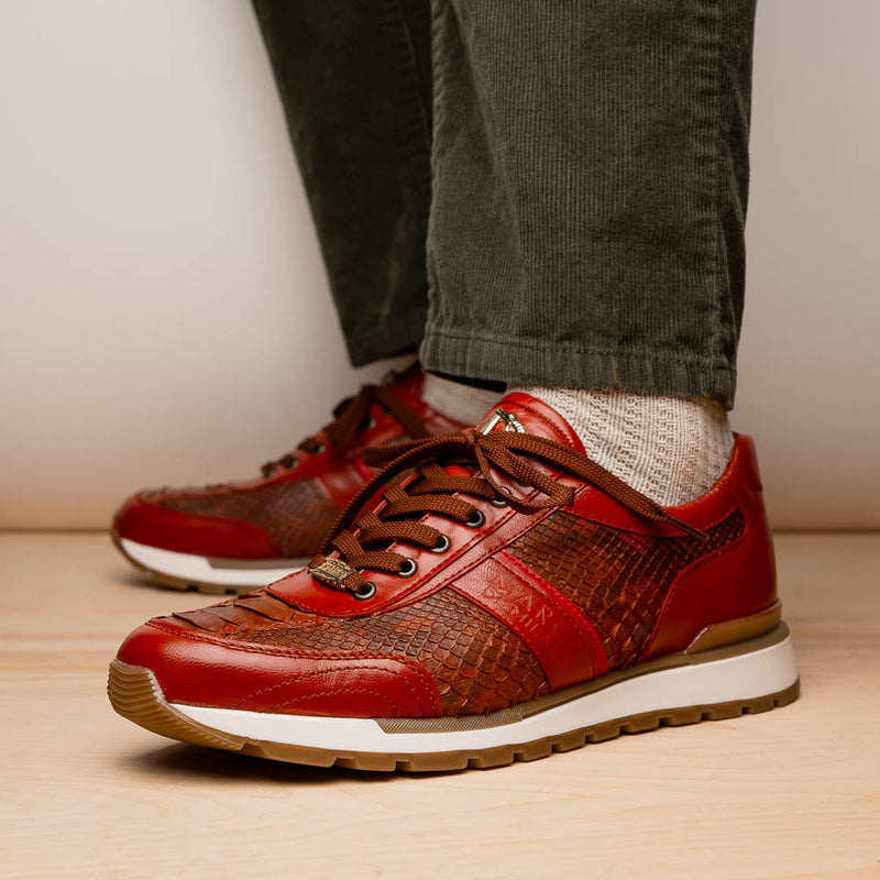 Marco Di Milano Brescia: Antique Cognac Leather Dress Shoe