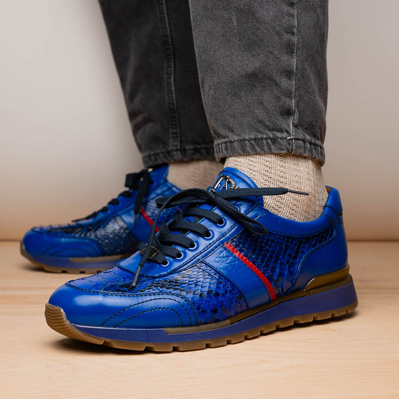 Marco Di Milano Brescia Electric Blue Leather Shoe