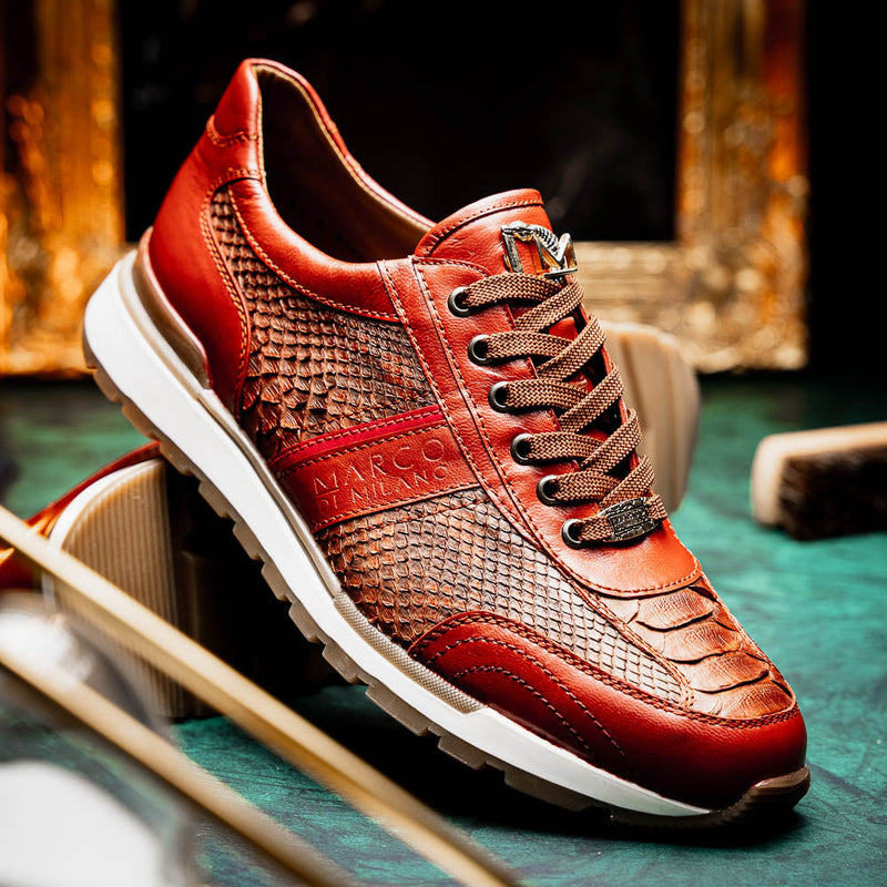 Marco Di Milano Brescia: Antique Cognac Leather Dress Shoe