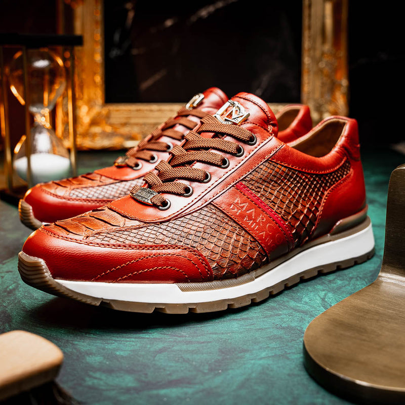 Marco Di Milano Brescia: Antique Cognac Leather Dress Shoe