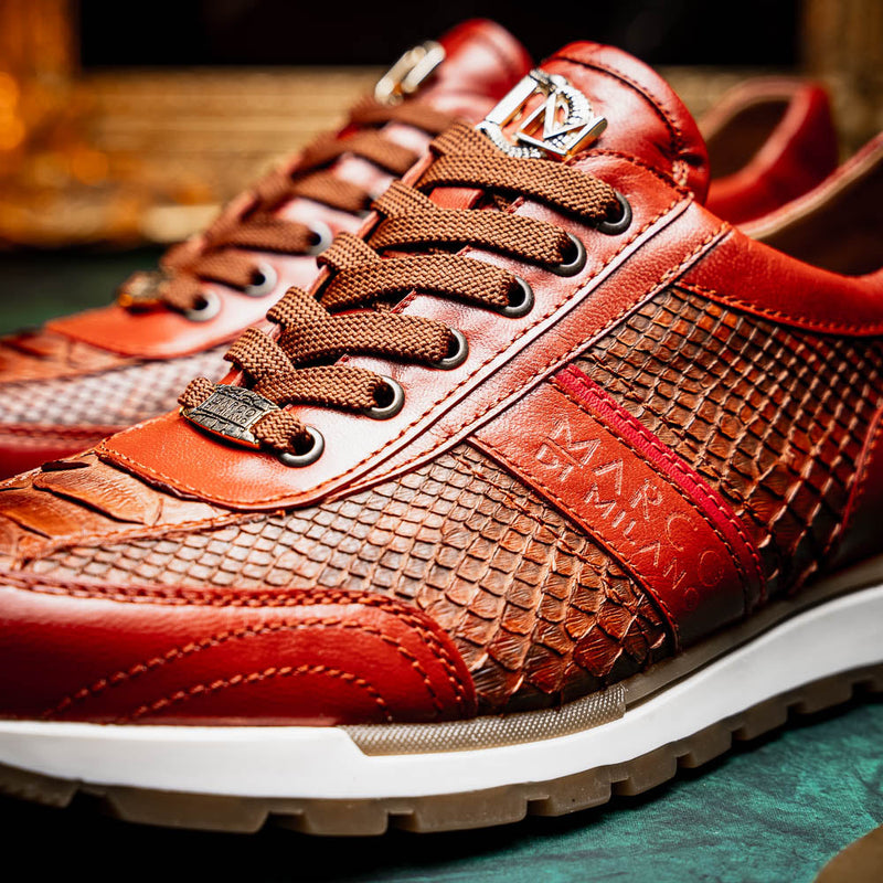 Marco Di Milano Brescia: Antique Cognac Leather Dress Shoe