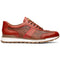 Marco Di Milano Brescia Python & Calfskin Sneakers Cognac