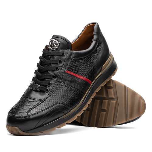 Marco Di Milano Brescia Black Leather Dress Shoes