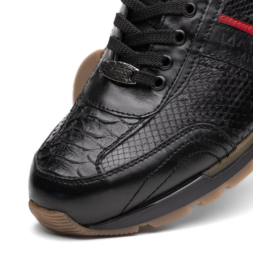 Marco Di Milano Brescia Black Leather Dress Shoes