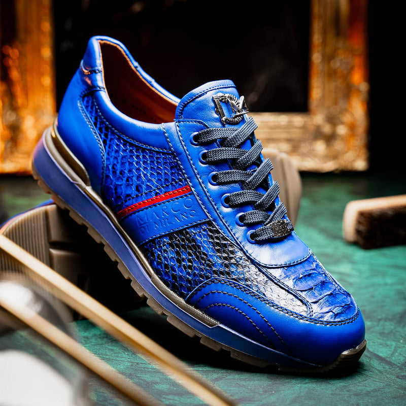 Marco Di Milano Brescia Electric Blue Leather Shoe