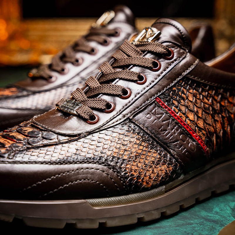 Marco Di Milano Brescia Cognac Washed Leather Shoes