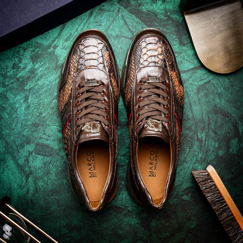 Marco Di Milano Brescia Cognac Washed Leather Shoes