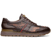 Marco Di Milano Brescia Python & Calfskin Sneakers Cognac