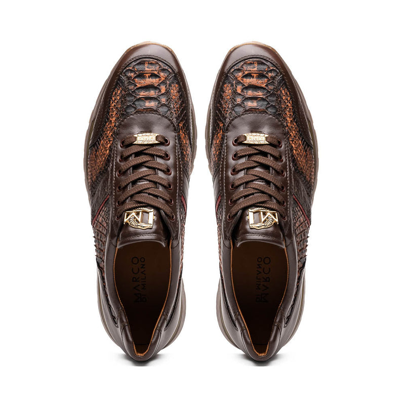 Marco Di Milano Brescia Cognac Washed Leather Shoes