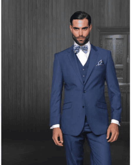 Bright Blue Suits - AlbertoNardoniStore