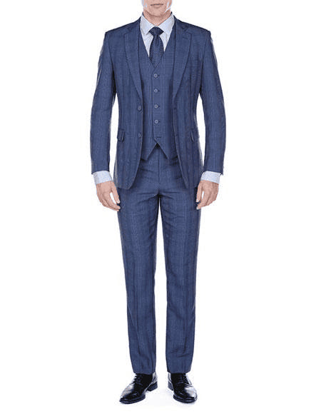 Bright Blue Suits - AlbertoNardoniStore