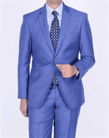 Bright Blue Suits - AlbertoNardoniStore
