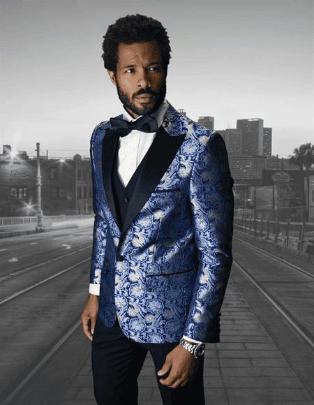 Bright Blue Suits - AlbertoNardoniStore