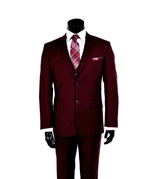 Retro Paris Suits Retro Paris Retro Mens Burgundy Suits - AlbertoNardoniStore