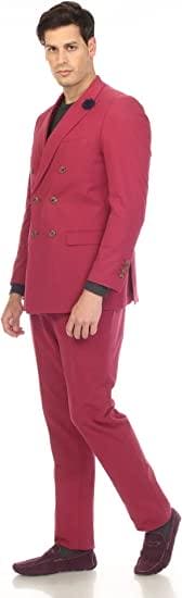 Burgundry Double Breasted Seersucker Suit $89 - AlbertoNardoniStore