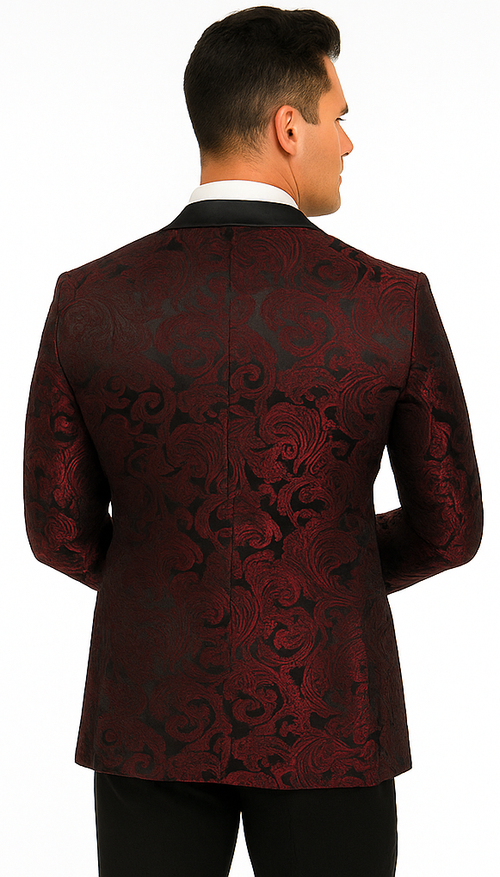 Burgundy Groomsmen Suits