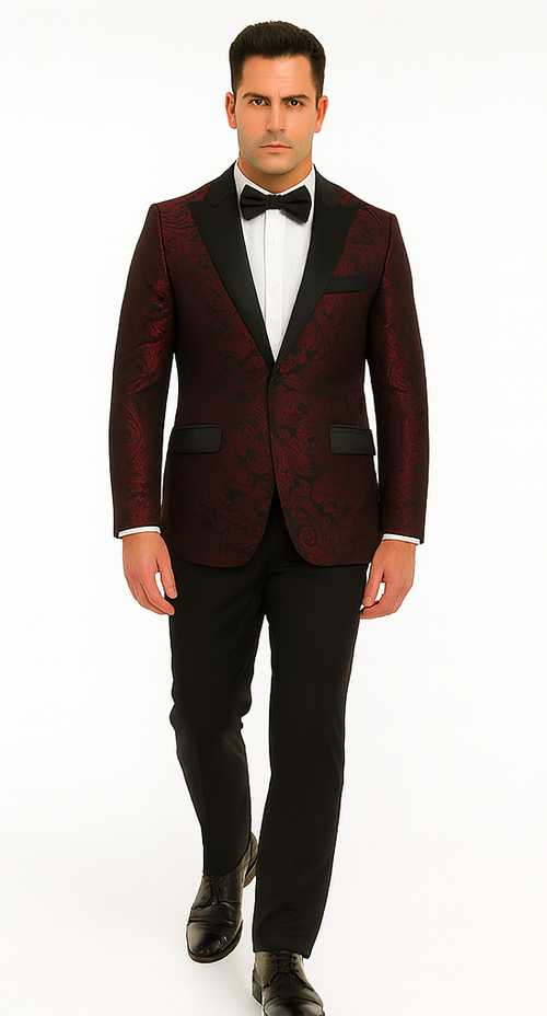 Burgundy Groomsmen Suits