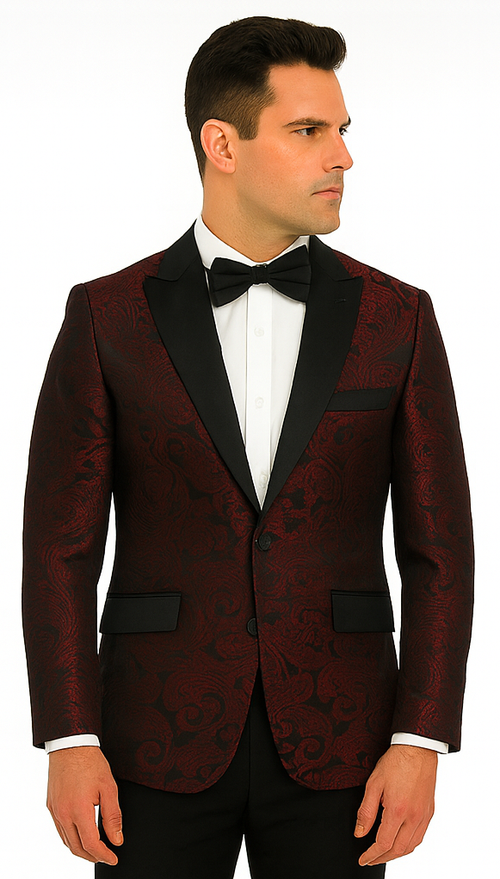 Burgundy Groomsmen Suits