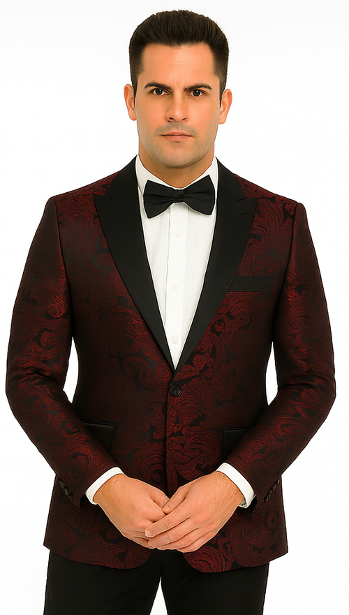 Burgundy Groomsmen Suits
