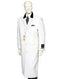 Mens Floor Length Coat Whie Coat - AlbertoNardoniStore