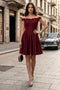 Dama Dresses for Quinceanera in Burgundy Style MQ1766 Quince Outfit