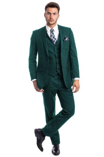 Mens Dark Teal Suit - Teal Blue Suit - Teal Color Wedding Suit - AlbertoNardoniStore