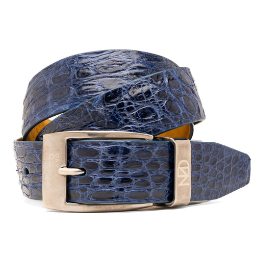 Marco Di Milano Massimo Belt - Navy Leather Loafer