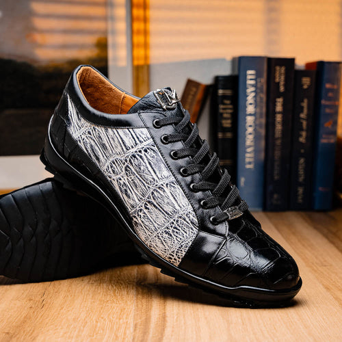 Marco Di Milano Cairo Black & White Leather Oxfords