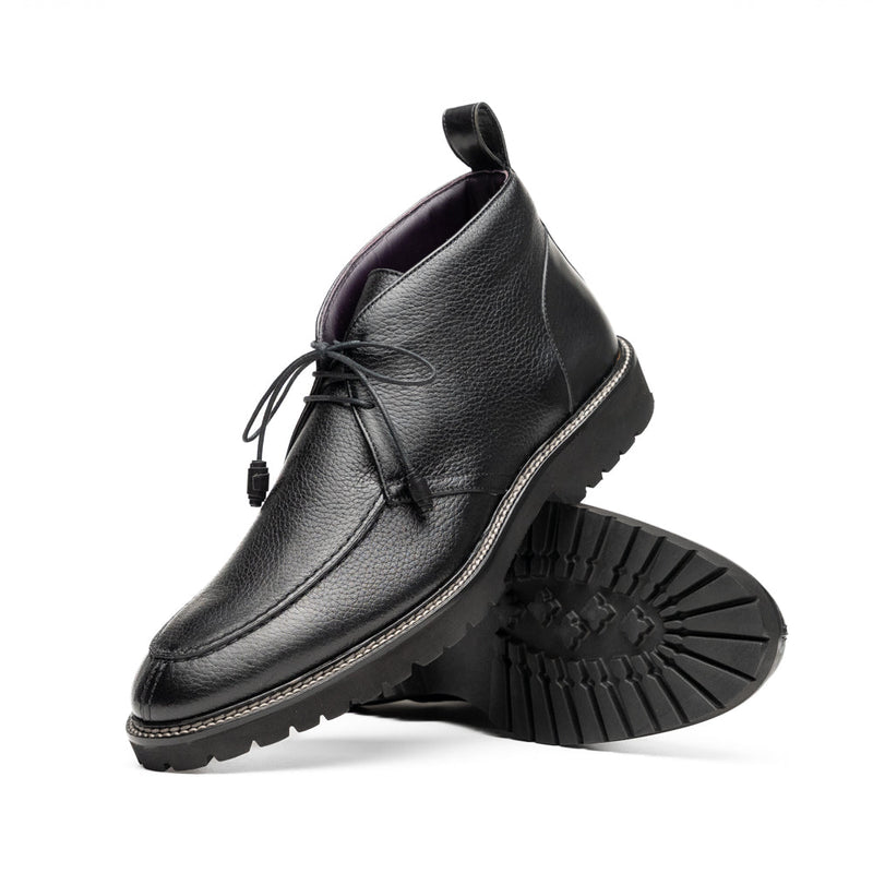 Zelli Campo High Deerskin Chukka Boot Black (48-595-BLK)