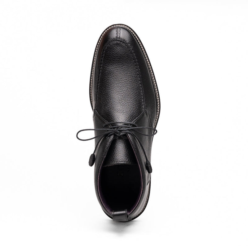Zelli Campo High Deerskin Chukka Boot Black (48-595-BLK)