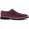 Zelli Campo Sueded Goatskin Blucher Lace-up Shoes in Bordeaux