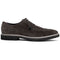 Zelli Campo Sueded Goatskin Lace-up Blucher Shoes in Grey