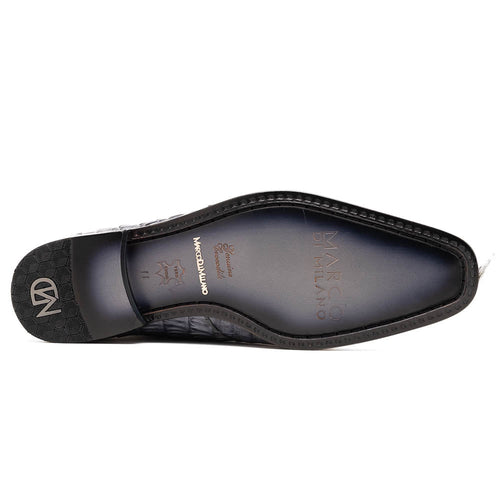 Marco Di Milano Cancun Gray Caiman Crocodile Derby 