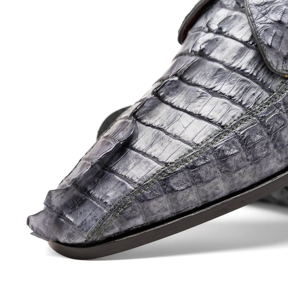 Marco Di Milano Cancun Gray Caiman Crocodile Derby 