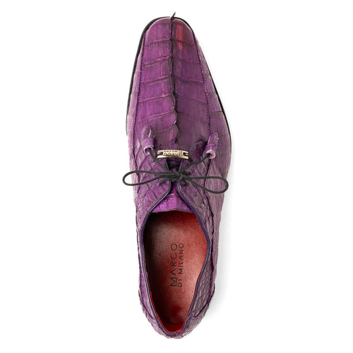 Marco Di Milano Cancun Purple Caiman Crocodile Derby 