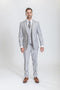 Caravelli Suit - Designer Caravelli Jacket and Pants in Color Solid Ice Grey