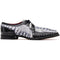 Marco Di Milano Caribe Newspaper Black Leather Dress Shoe