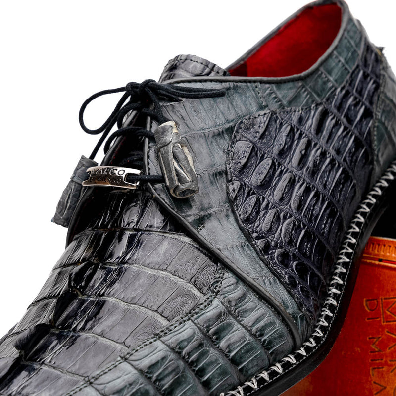 Marco Di Milano Caribe - Dark Gray Leather Dress Shoes