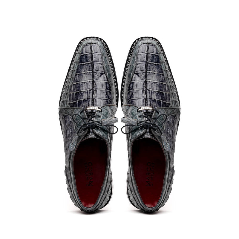 Marco Di Milano Caribe - Dark Gray Leather Dress Shoes