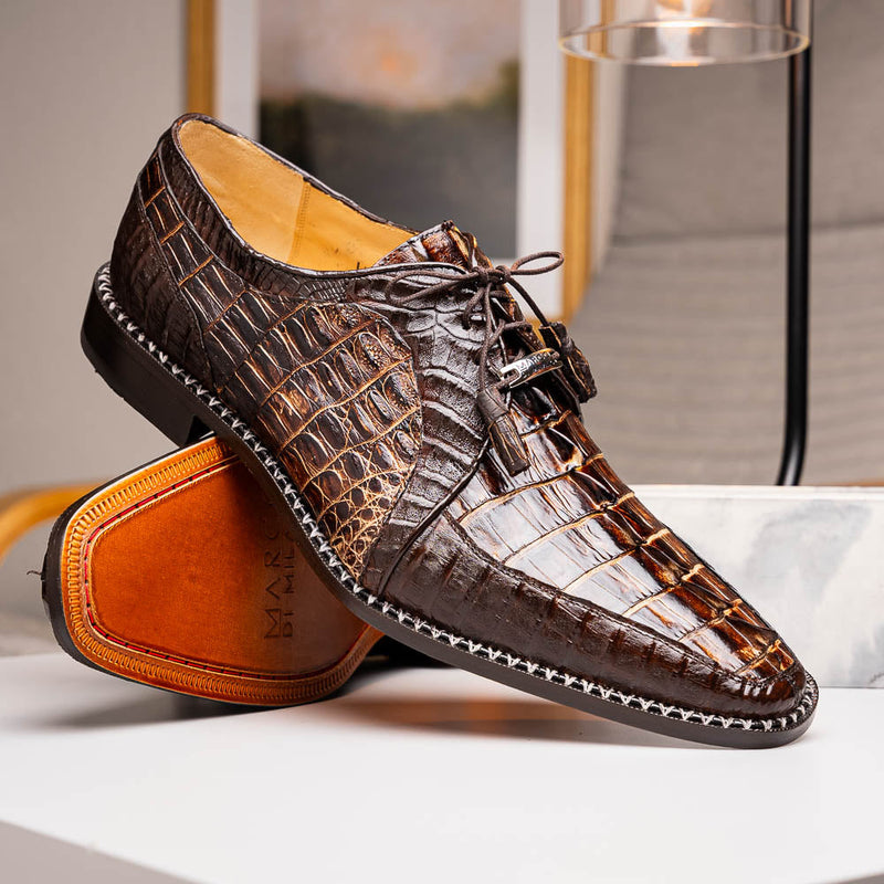 Marco Di Milano Caribe Rustic Orix Brown Leather Loafer