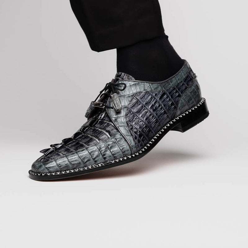 Marco Di Milano Caribe - Dark Gray Leather Dress Shoes