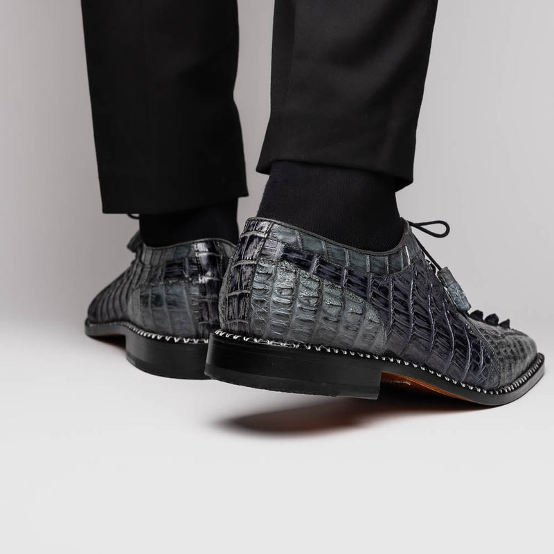Marco Di Milano Caribe - Dark Gray Leather Dress Shoes
