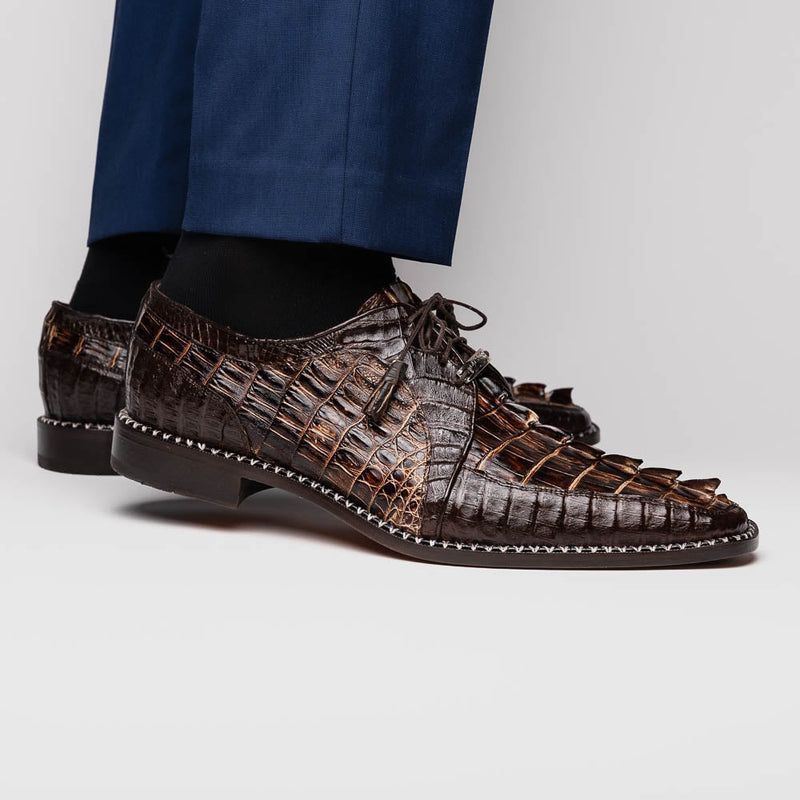 Marco Di Milano Caribe Rustic Orix Brown Leather Loafer