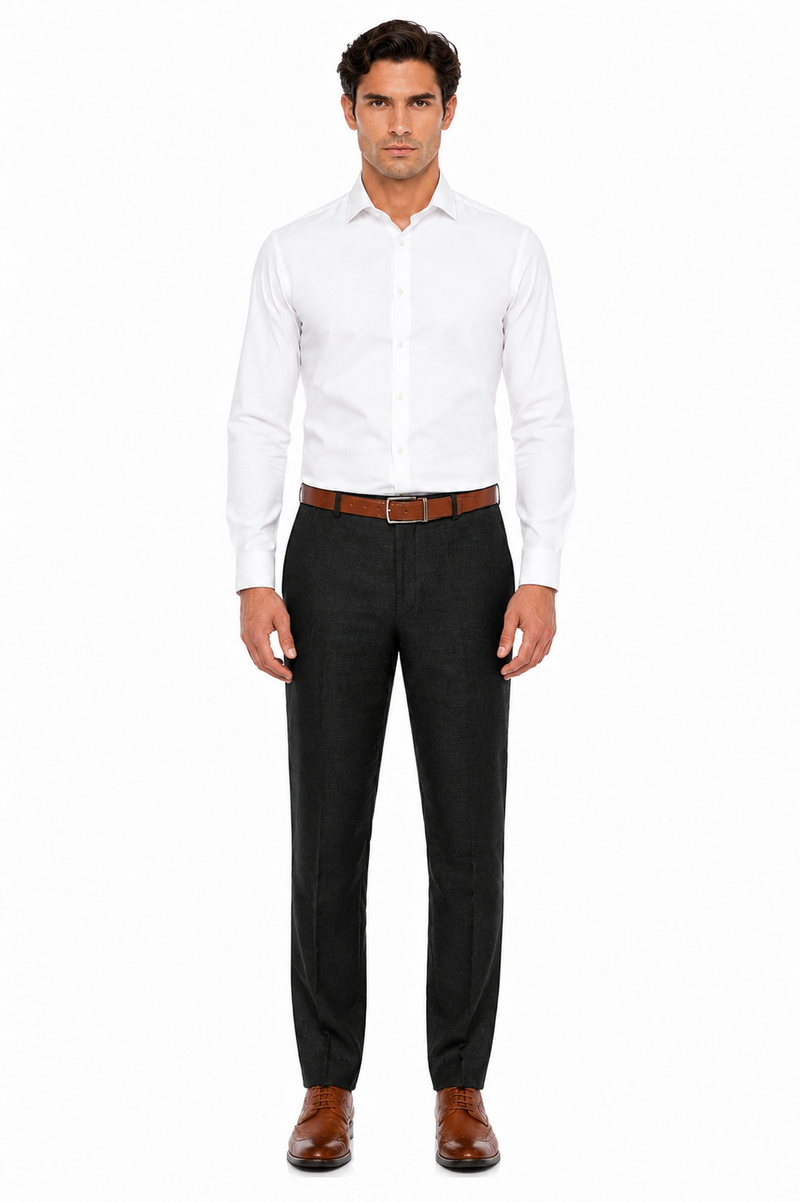 Casual Linen Suit Pants for Men – Breathable Beach Wedding Summer Trousers