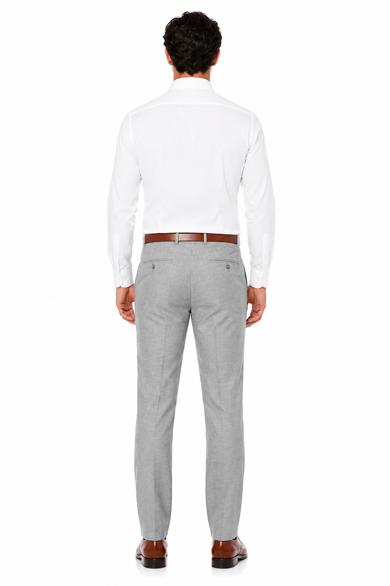 Casual Linen Suit Pants for Men – Breathable Beach Wedding Summer Trousers