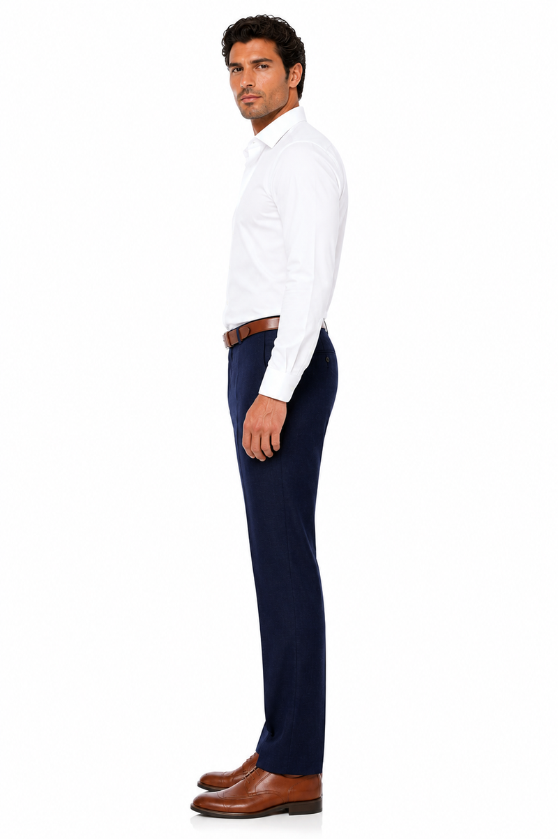 Casual Linen Suit Pants for Men – Breathable Beach Wedding Summer Trousers